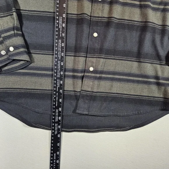 Simms Gallatin Flannel Shirt Mens L Pearl Snap Fishing Western Coastal Cowboy - Picture 5 of 7